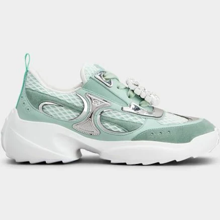 Roger Vivier Viv' o the Run Leather Sneakers