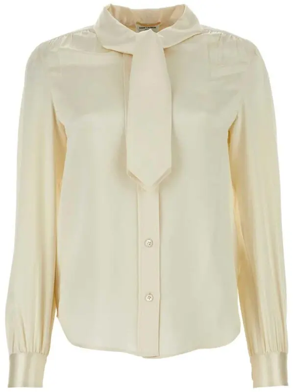 Lavallière’ Blouse In Silk Crepe