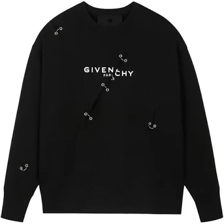 Givenchy Men's Trompe L'oeil Ring Sweatshirt