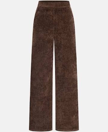 Mid-waist velvet wide-leg pantsMid-waist velvet wide-leg pants
