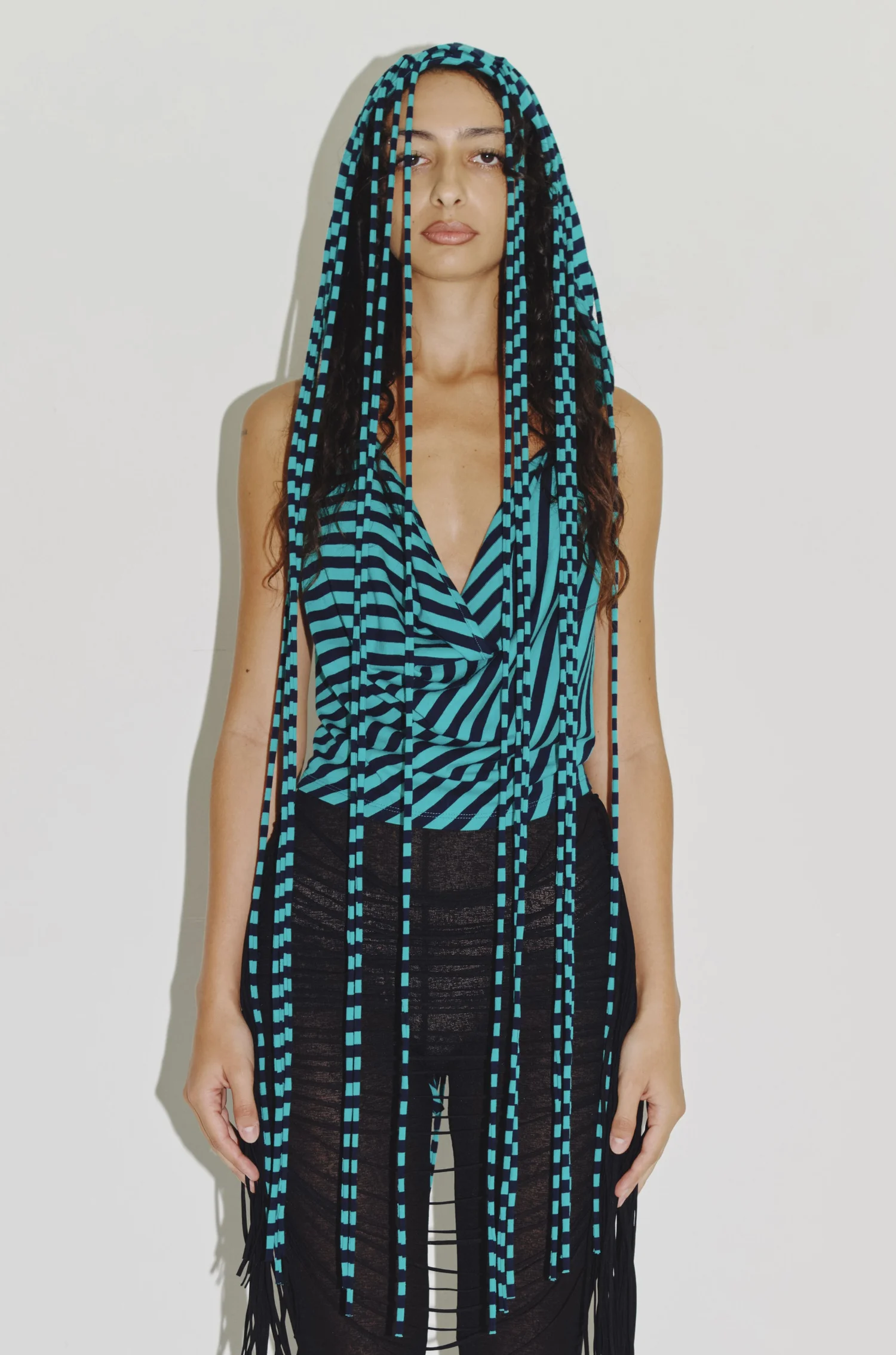 .parachute hood halter mint/navy — .nibgnus
