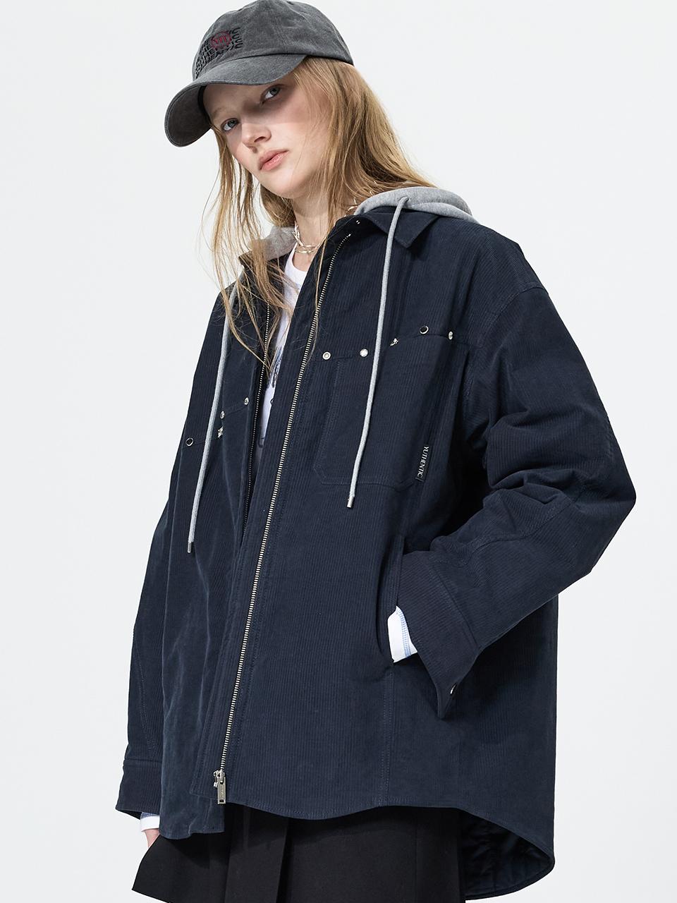 hooded shirt-type jumper AW4WM82224
