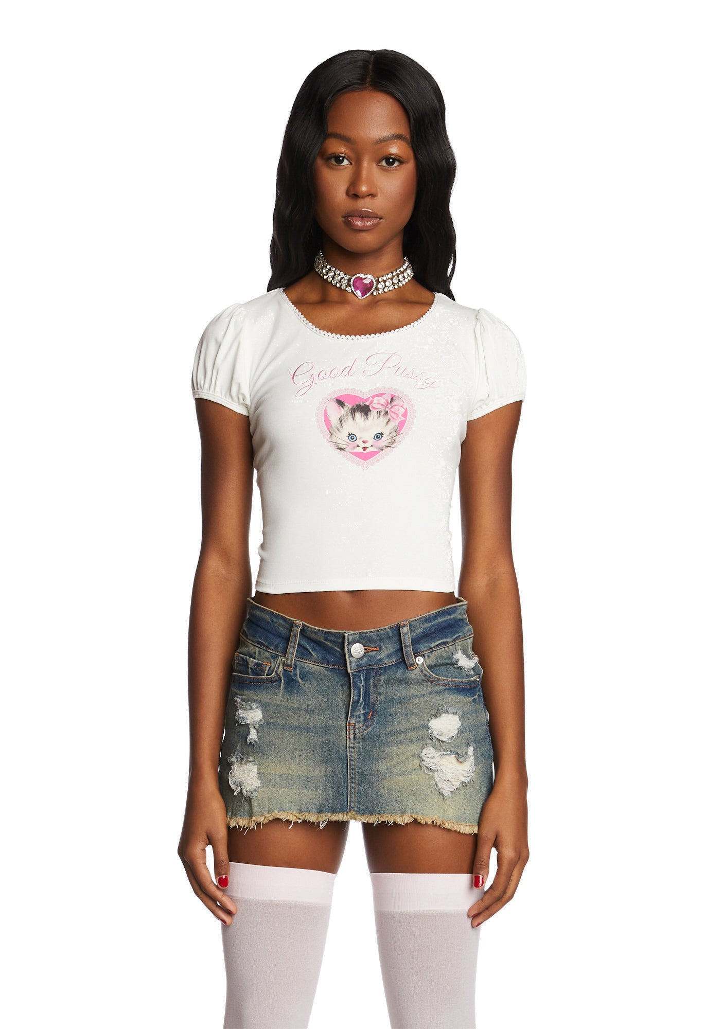 Sugar Thrillz Good Pussy Graphic Baby Tee