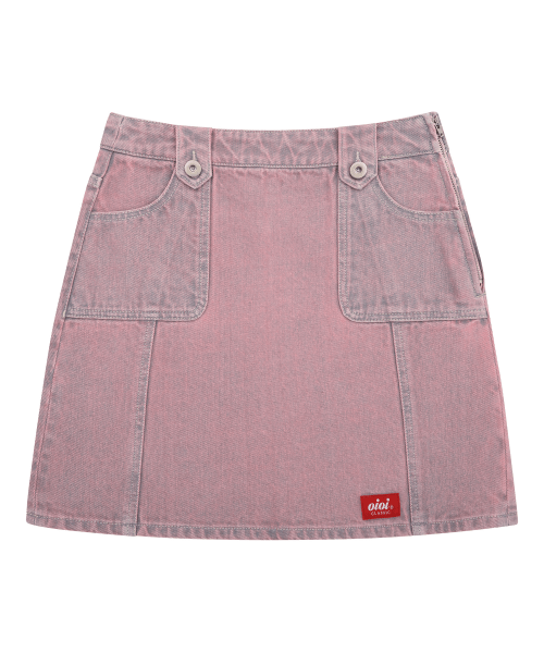 Stitch Point Denim Skirt