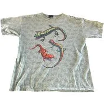 Vintage Lizard All Over Print Tshirt