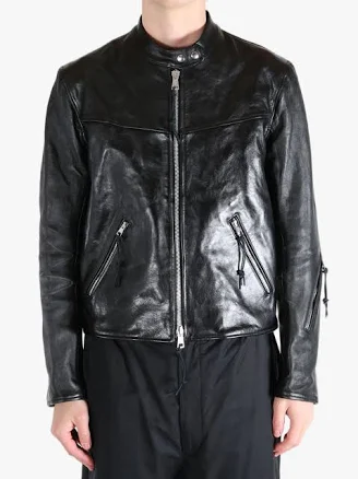 OUR LEGACY - Men Yurei Jacket WHISKER BLACK BUFFED LAMBSKIN / 50