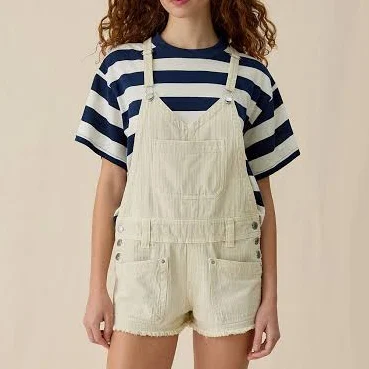 BDG Wildwood Canvas Mini Shortalls