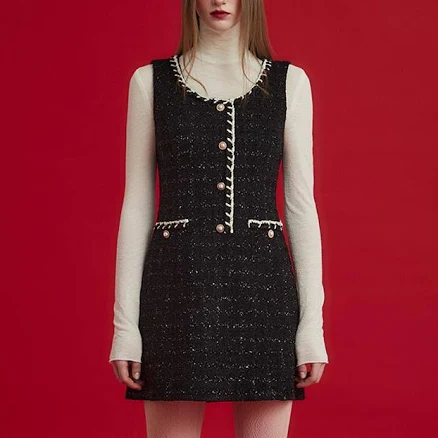 JOHNNY HATES JAZZ Pearl Button Sleeveless Dress