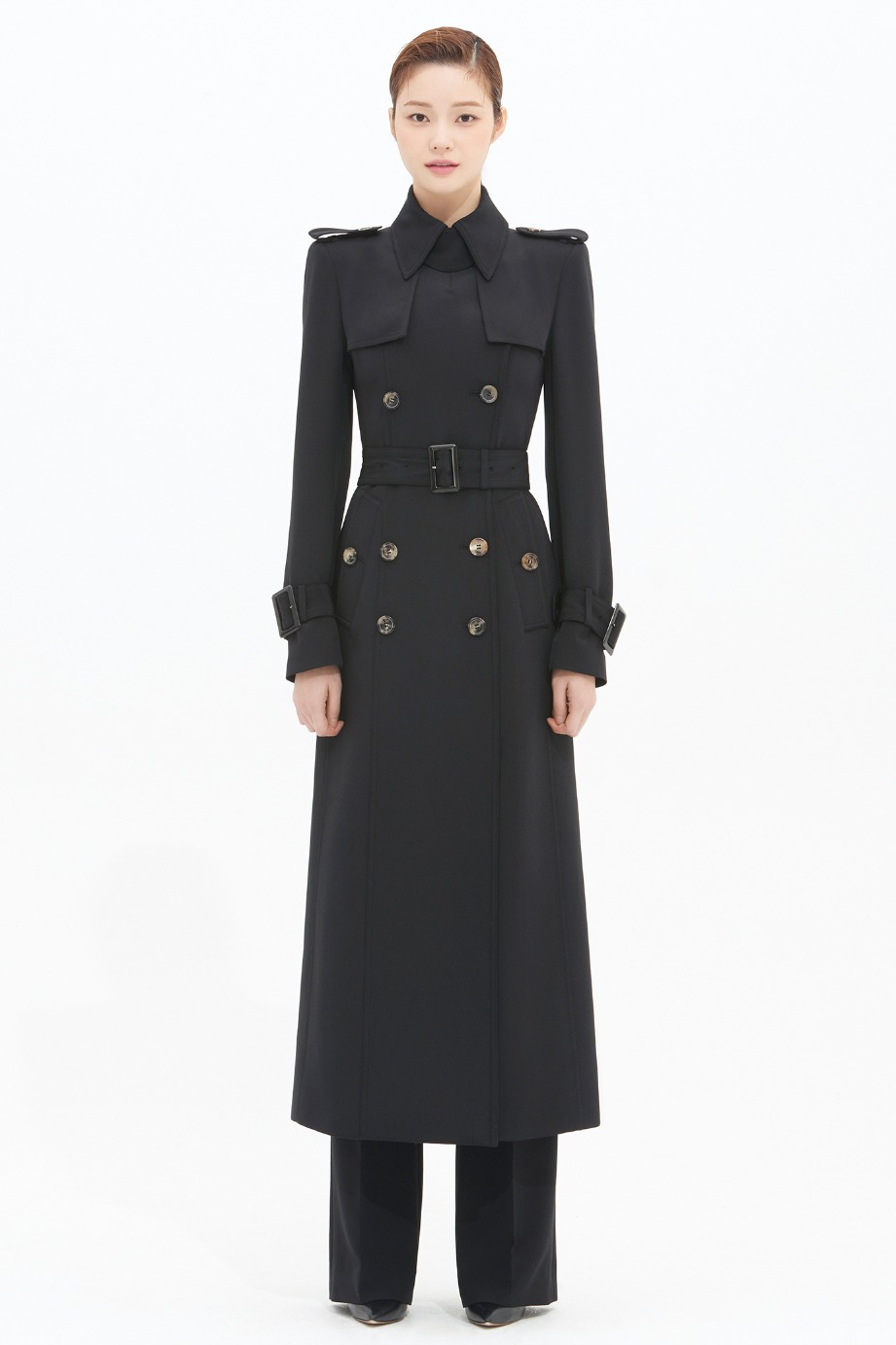 Silk Maxi Trench Coat