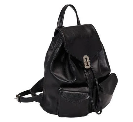 vunque Occam Doux Double Pocket Backpack M Black Handbags |