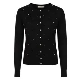 Banned Pearl Cardigan Black