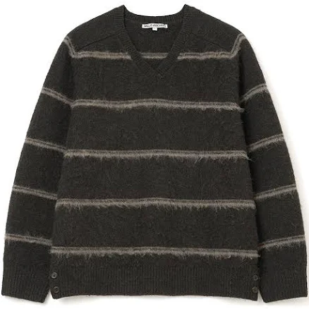 Nero Mohair Stripe Knit