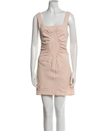 Marina Moscone Square Neckline Mini Dress