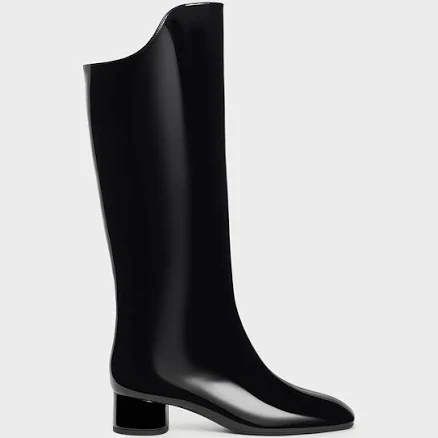 Charles & Keith Elongated Square-Toe Knee-High Boots