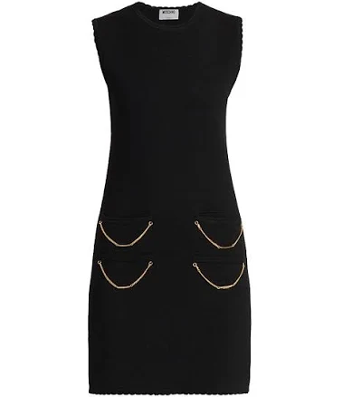 Moschino Women's Wool Chain Minidress