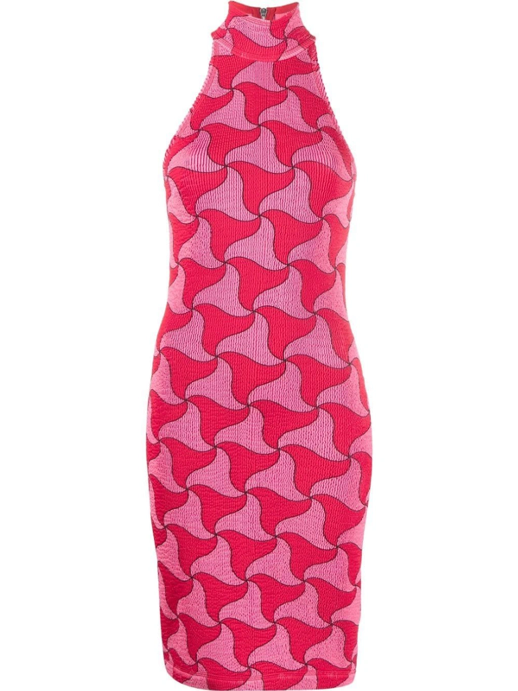Abstract Triangle Elasticated Dress