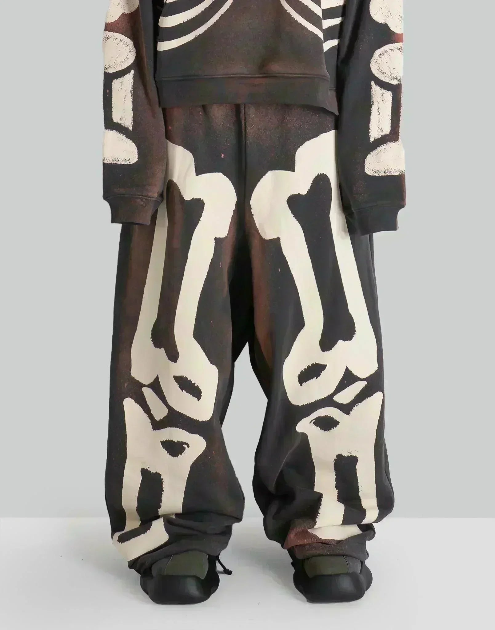 Skeleton Print Sweatpants