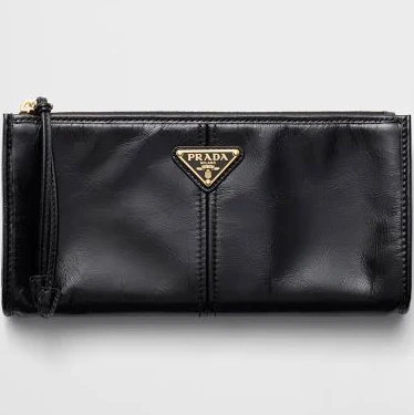 Prada Women's Leather Pouch Clutch