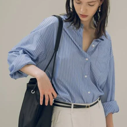 SIYAZU SITP5150 oversized lounge ST shirt_Light blue ST