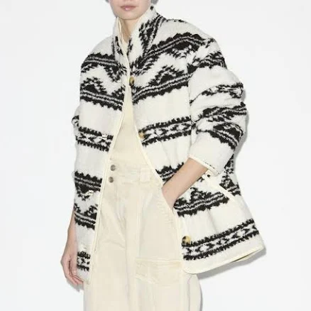 MARANT ÉTOILE MARANT ÉTOILE, HARPER REVERSIBLE COAT - Women - White - 34 - WHITE - 36