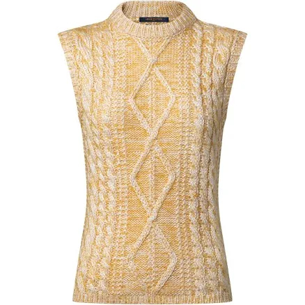 Louis Vuitton Sleeveless Cable Knit Pullover