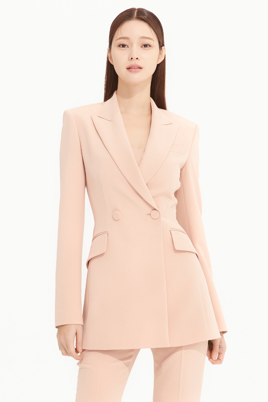 SILK DOUBLE TAILORED SLIM LINE JACKET
