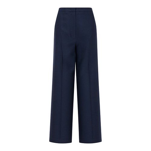 Wide Wool Silk Pants