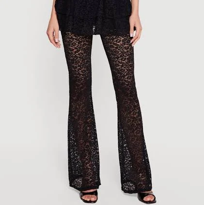 Women's Lace Layered Flare Pants