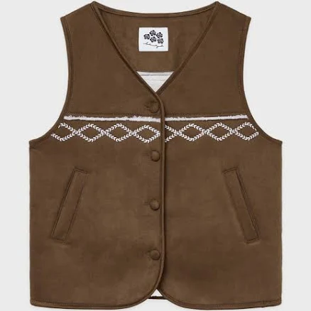 Shearling Suede Vest