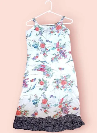 Loco Lindo Reversible Asian Pagoda Sun Dress Small