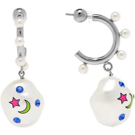 Safsafu Jelly Galaxy Palladium Plated Earrings