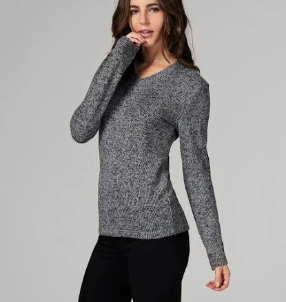 ARMY Women's V-Neck Knit Sweatshirt