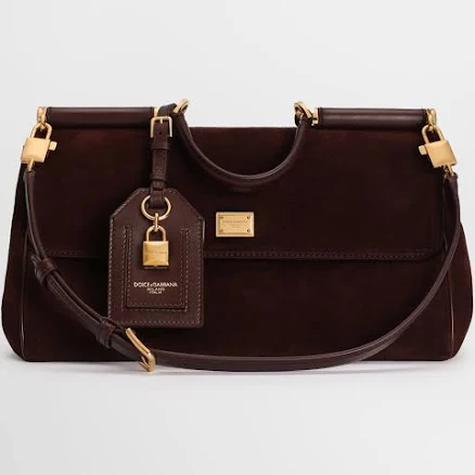 Dolce & Gabbana Medium My Sicily Split Calfskin Handbag