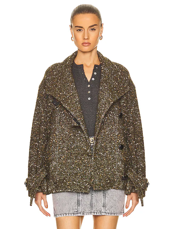 Janette Coat In Khaki