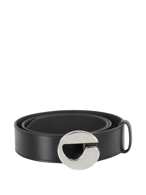 Logo-buckle Leather Belt