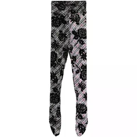 Chopova Lowena Floral Print Check Tights