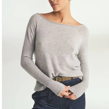 NAADAM Women's Lightweight Cashmere Boatneck Sweater