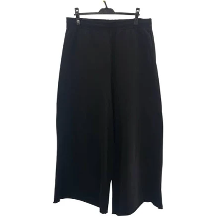 Vetements Logo Embroidery Sweatpants Super Wide Pants Black Black