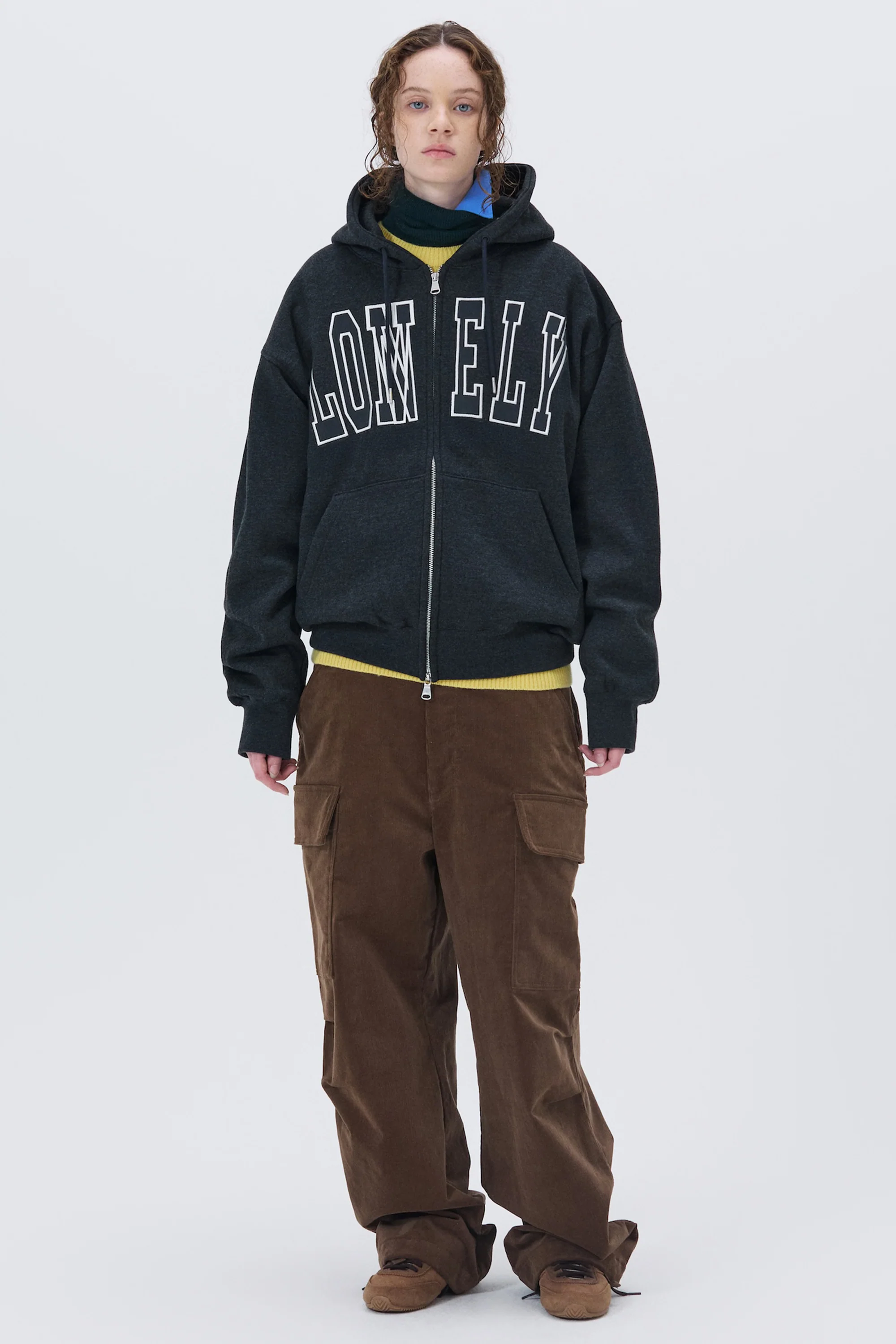 LONELY/LOVELY FLUFF HOODIE ZIP