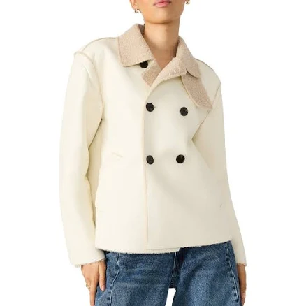 Steve Madden Women's Liv Faux Shearling Coat