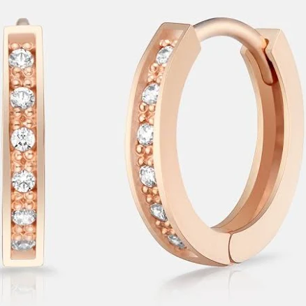 14K Rose Gold Corte Earrings