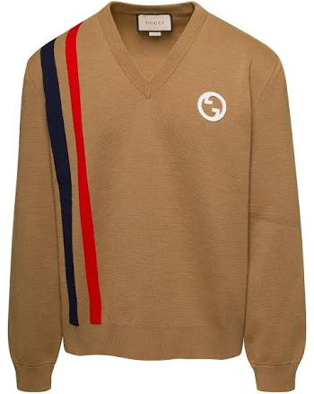 Gucci Men's Wool V-Neck Sweater