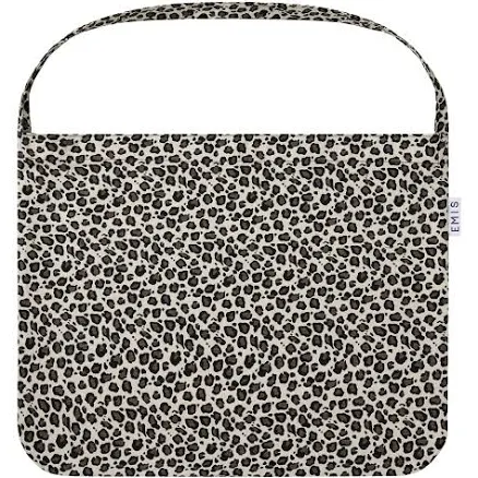Leopard Corduroy Eco Bag-White