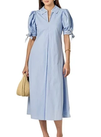 English Factory Women's Stitch Detailed A-Line Midi Dress