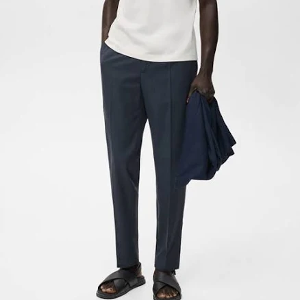 MANGO Men's Tapered Cotton Crop Pants