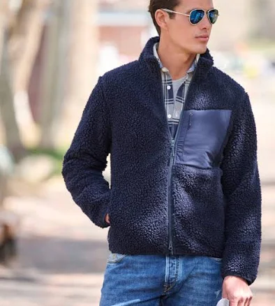 The Mountain Studio Men's Versatile Soft Wool Pile Jacket