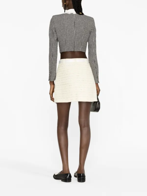 Boucle High-waisted Mini Skirt