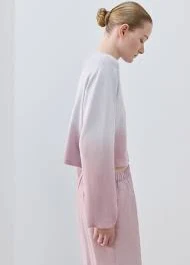 Gradient 100% cotton cardigan