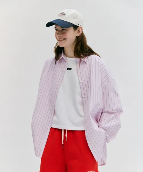 Oversized shirt [Light Pink]