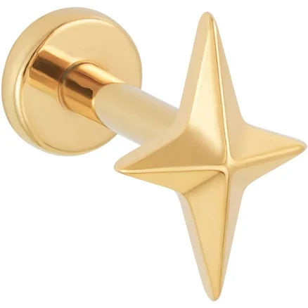 Twinkle Star Clover Bar Studs